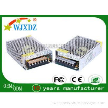 72W Single Output  LED Strip Light Power Supply 3A With Alu